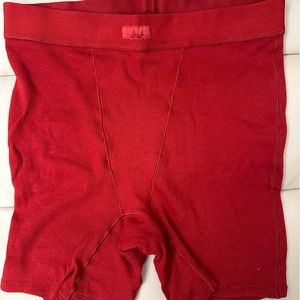 Skims cotton rib boxers brick